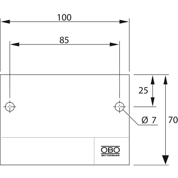 KS-S LV Identification plate for insulation systems 100x70mm image 2