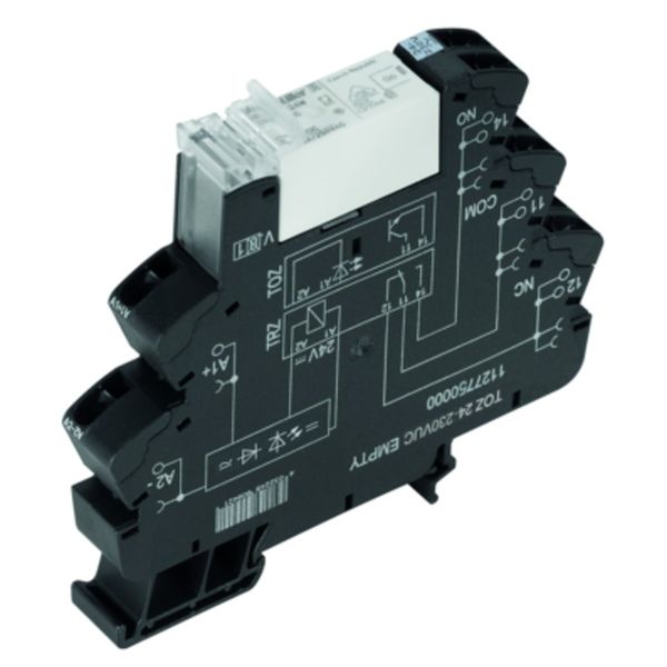 Relay module, 230 V UC ±5 %, Green LED, Rectifier, 1 CO contact (AgNi) image 2