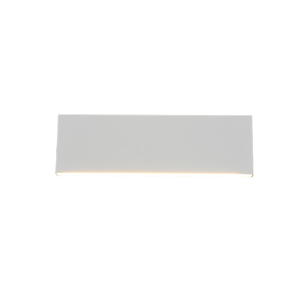 Concha LED wall lamp 28 cm matt white image 1