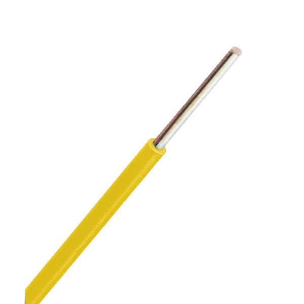 PVC Insulated Wires H05V-U 1mmý yellow (solid bare) image 1