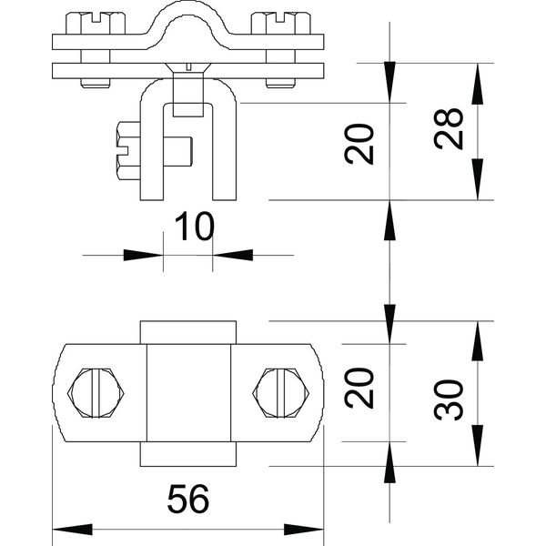 270 8-10 VA Folding clamp  8/10mm image 2