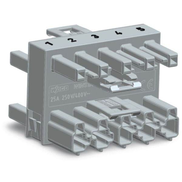3-way distribution connector 5-pole Cod. B gray image 2
