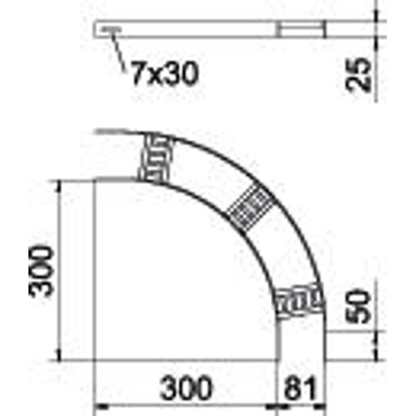 SLB 90 42 075 SG 90° bend with trapezoidal rung B81mm image 2