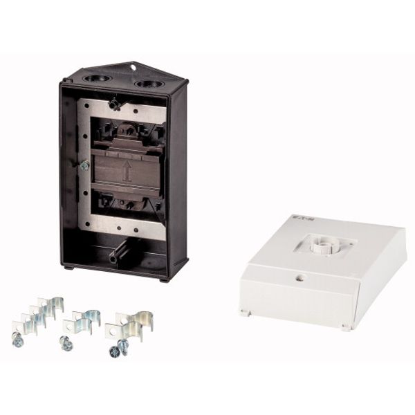 Insulated enclosure CI-K2H, H x W x D = 181 x 100 x 80 mm, for T0-1, hard knockout version, with mounting plate screen image 1