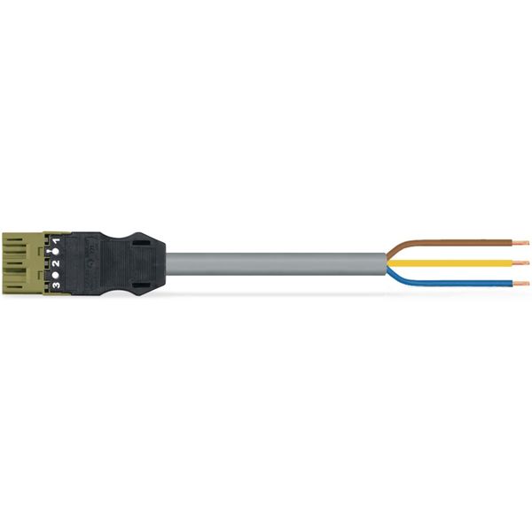pre-assembled connecting cable;Eca;Plug/open-ended;gray image 2