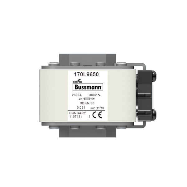 Fuse-link, high speed, 2000 A, AC 380 V, Size 3, 76 x 92 x 63 mm, aR, IEC, single indicator image 6