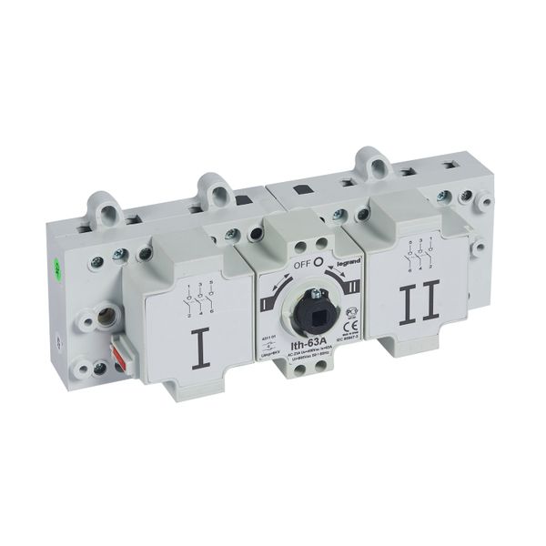 DCX-M changeover switche - size 1 - 3P - 63 A - I-O-II image 1