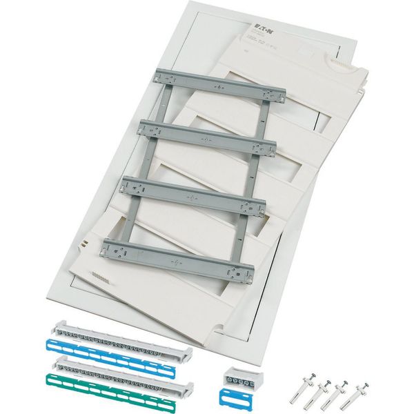 Hollow-wall-mounting expansion kit with screw terminal, 4-rows, form of delivery for projects image 1