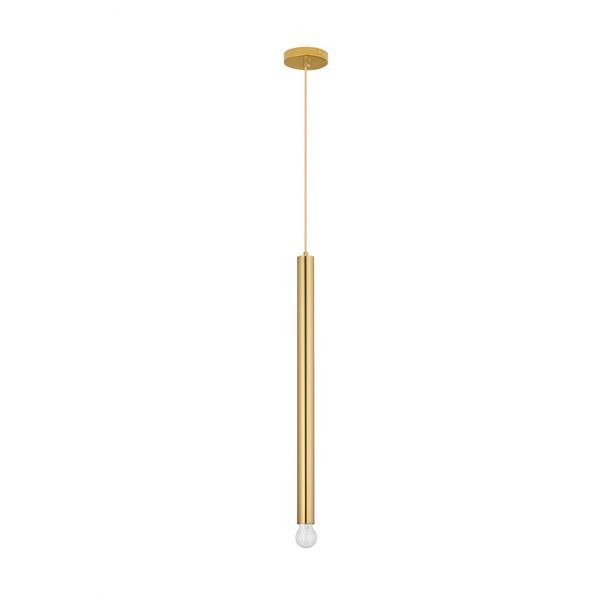 Gold Metal  Gold Fabric Wire  LED E27 1x12 Watt 230 Volt  IP20 Bulb Excluded  D: 4.5 H1: 70 H2: 180 cm Adjustable height image 1