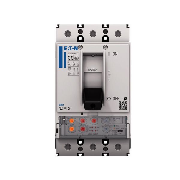 NZM2 PXR20 circuit breaker, 250A, 4p, Screw terminal, earth-fault protection image 3