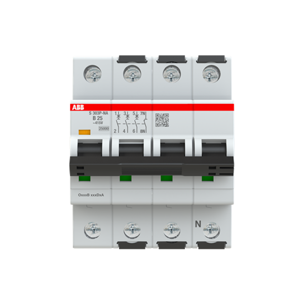 S303P-B25NA Miniature Circuit Breaker - 3+NP - B - 25 A image 10