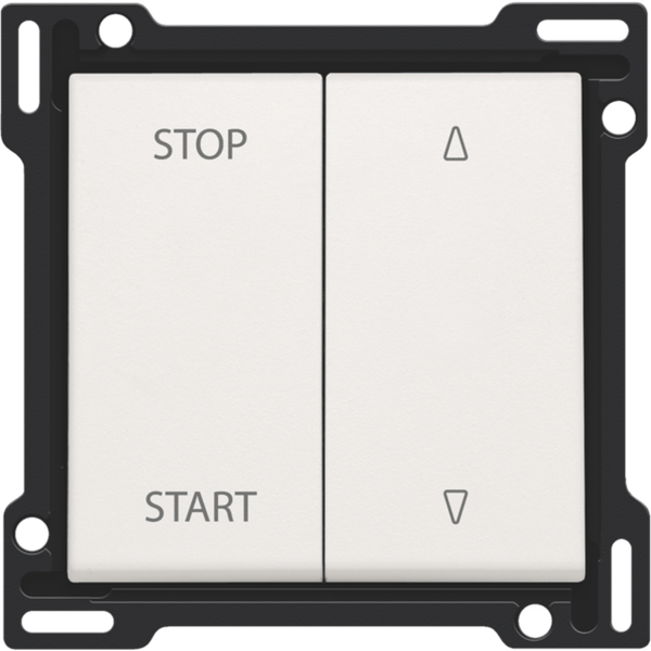 Finishing set for electrically separated roll-down shutter switch, whi image 2