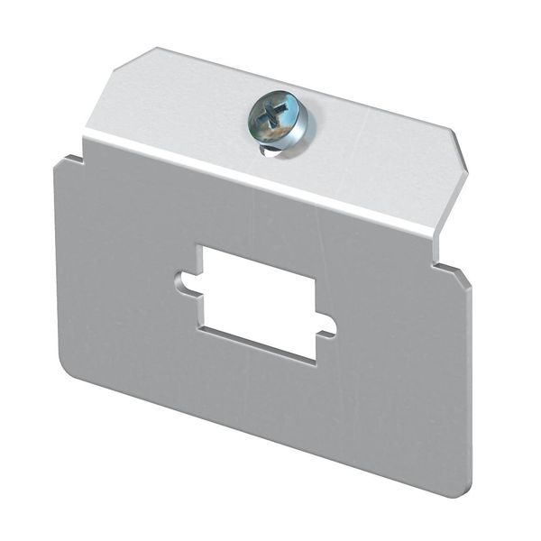 MTM 1D  Beam plate, with 1 x hole fig. type D, Stainless steel, material 1.4307, A2 image 1