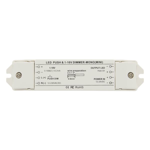 LED Push & 1-10V Dimmer Mini Mono image 2