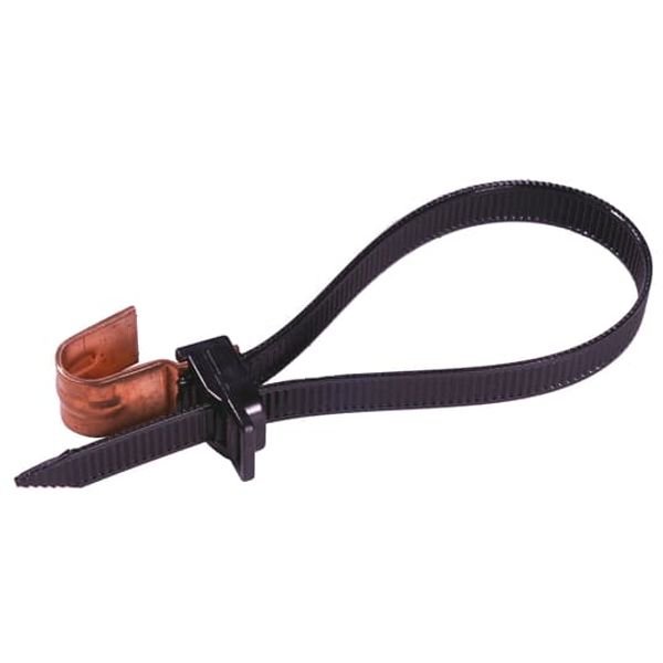 Hanger Strap-Releasable, Black PA 12 Temp up 80 Newtons, UV Resistant, image 1