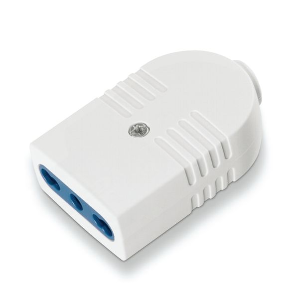 SOCKET Series AZZURRA 2P+E 16A WHITE image 3