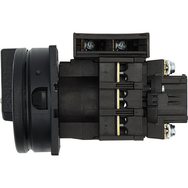 Main switch, P1, 32 A, flush mounting, 3 pole, 1 N/O, 1 N/C, STOP function, With black rotary handle and locking ring, Lockable in the 0 (Off) positio image 34