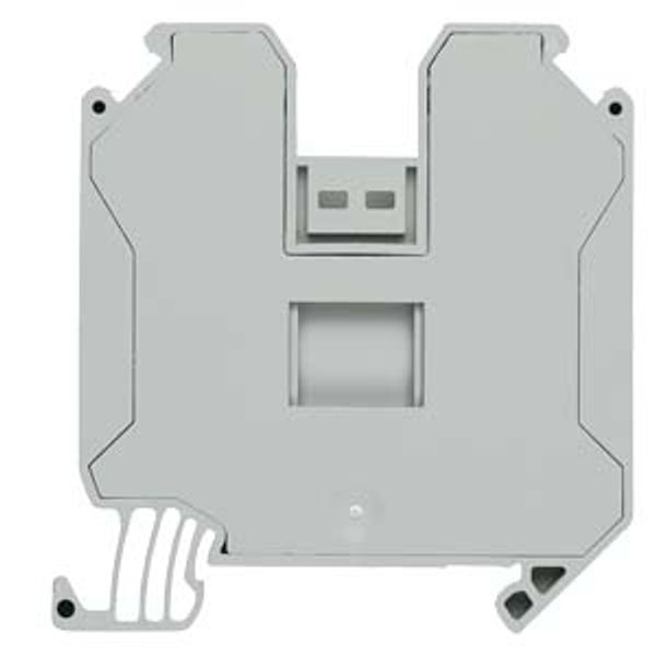 Terminal, screw terminal, through-type terminal, 35 mm², gray Terminal block connection technology for various industrial image 1