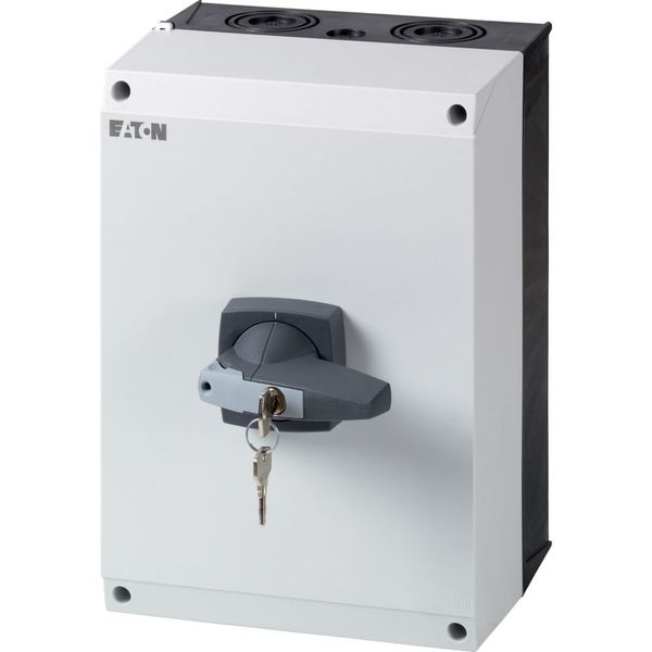 Switch-disconnector, DMM, 125 A, 3 pole, with grey knob, cylinder lock, in CI-K5 enclosure image 3