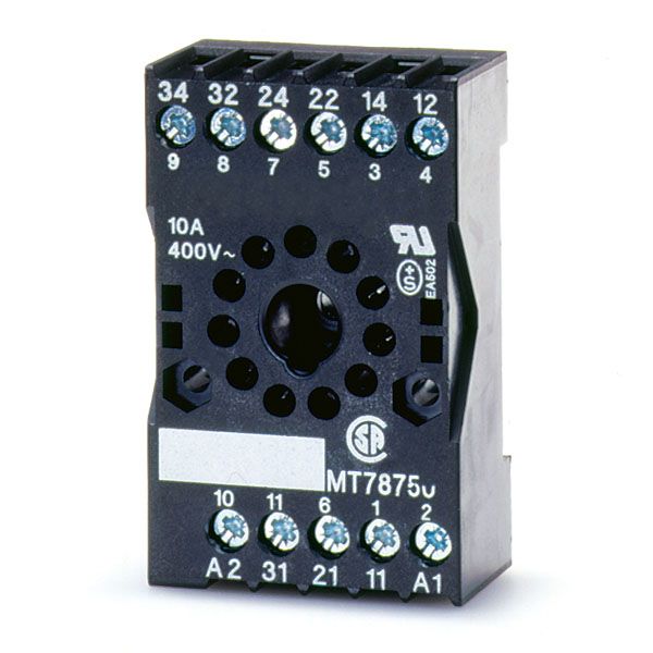 Sockets, 11-pin for MSM time relays, for snapping onto the DIN rail image 1