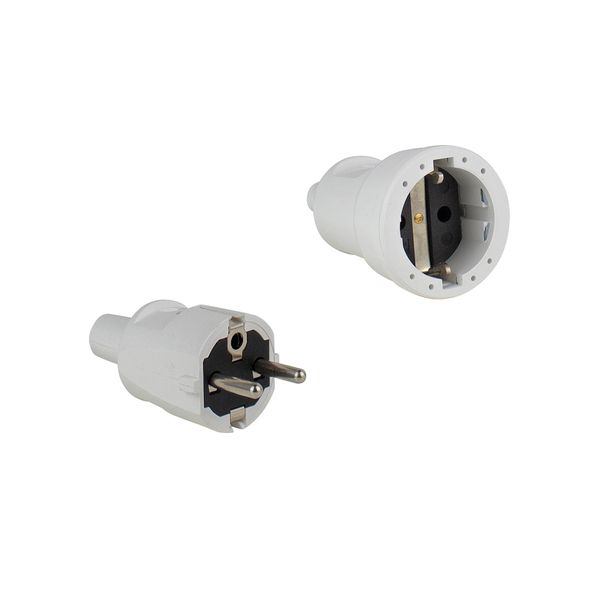 PVC plug 16A gray image 1