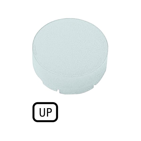 Button lens, raised white, UP image 3