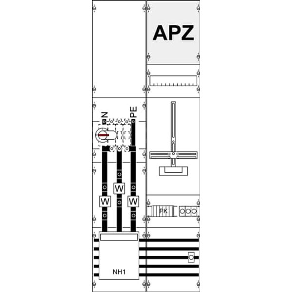 KA4263H5Z Measurement and metering transformer board, Field width: 2, Rows: 0, 1350 mm x 500 mm x 160 mm, IP2XC image 17