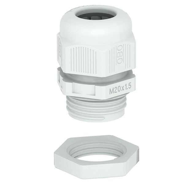 V-TEC VM25+ LGR Cable gland with locknut M25 image 1