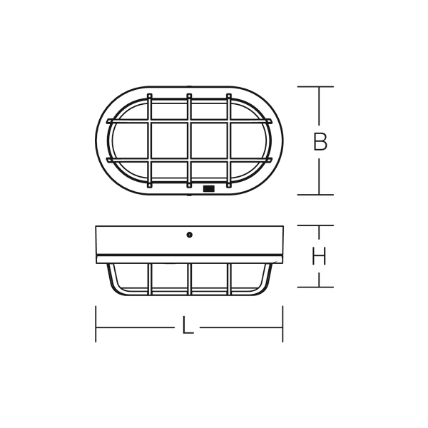 Alu-Lux oval, 12 W, 670 lm, 830, anthracite, Phase-cut Ceiling and wal image 4