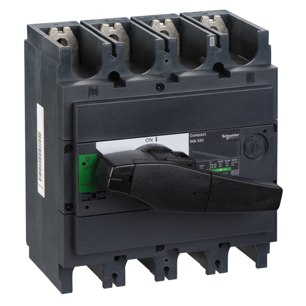 switch disconnector, Compact INS320 , 320 A, standard version with black rotary handle, 4 poles image 4