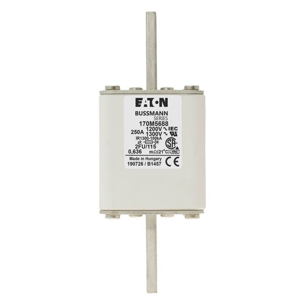 FUSE 250A 1250V HS 2FU/115 AR CU image 5