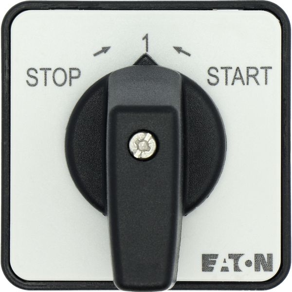 ON-OFF button, T0, 20 A, center mounting, 1 contact unit(s), Contacts: 2, 45 °, momentary, With 0 (Off) position, with spring-return, STOP>I image 15