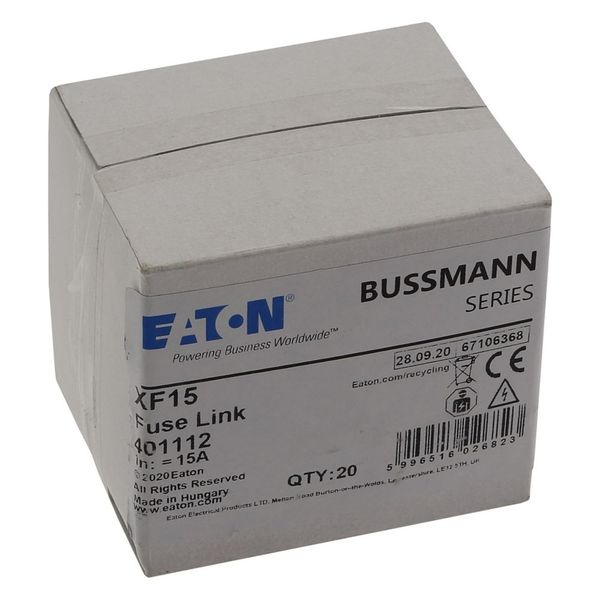 Time fuse-link, LV, 15 A, 15 x 58 mm, ESI 12-6 image 9