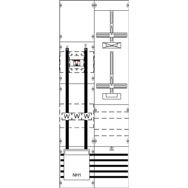 KA4254 Measurement and metering transformer board, Field width: 2, Rows: 0, 1350 mm x 500 mm x 160 mm, IP2XC image 5