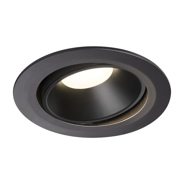 NUMINOS® MOVE DL XL, Indoor LED recessed ceiling light black/black 4000K 20° rotating and pivoting image 1