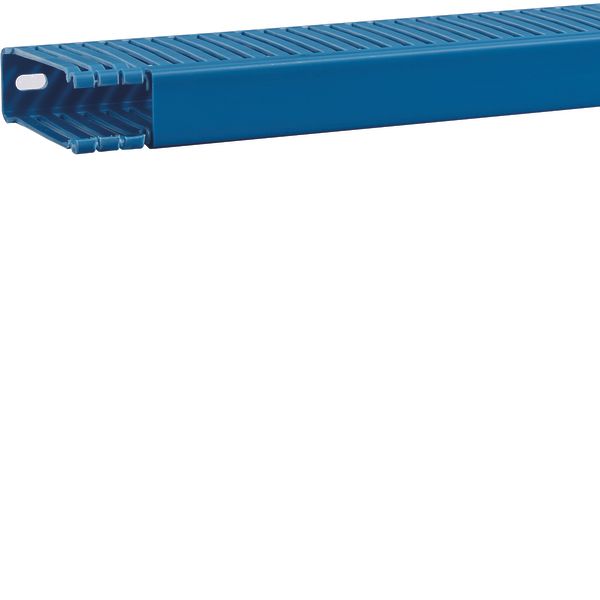 Slotted panel trunking made of PVC BA6 80x25mm blue image 1