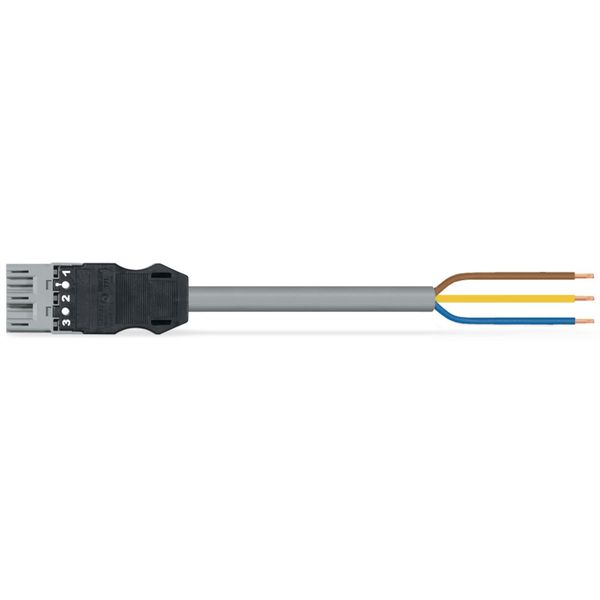 pre-assembled connecting cable;Eca;Socket/open-ended;white image 3