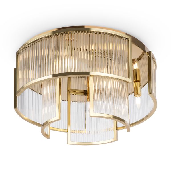 LED Frame Ceiling lamp Gold image 1