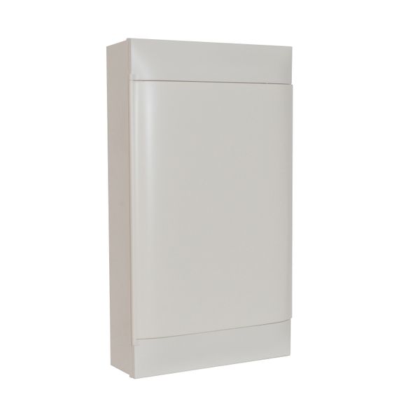 LEGRAND 3X12M SURFACE CABINET WHITE DOOR EARTH AND NEUTRAL TERMINAL BLOCK image 1