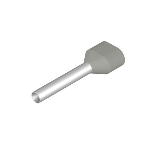 Wire end ferrule, Twin wire-end ferrule, 2.5 mm², Stripping length: 21 image 1