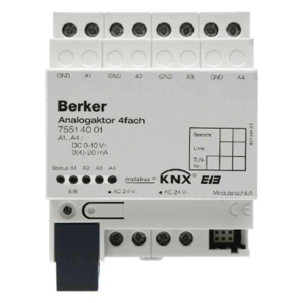 Analog ouput device 4-gang KNX image 1