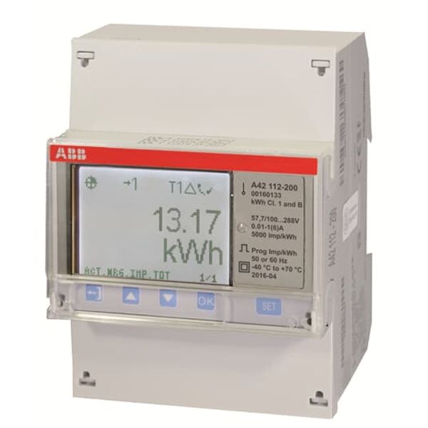 A42 112-200, Energy meter'Steel', Modbus RS485, Single-phase, 6 A image 1