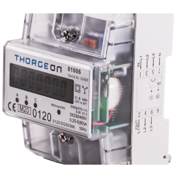 3-Phase DIN Energy Meter 80A MID certificate THORGEON image 3