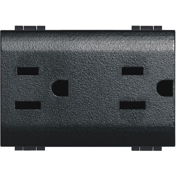 LL - dual UL socket 2P 15A anthracite image 1