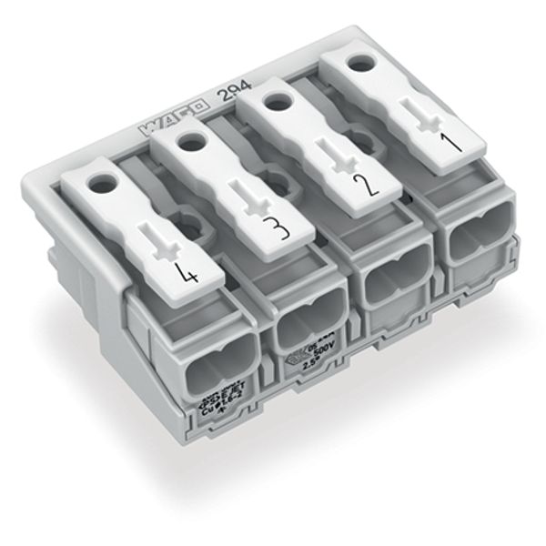 Lighting connector push-button, external without ground contact white image 2