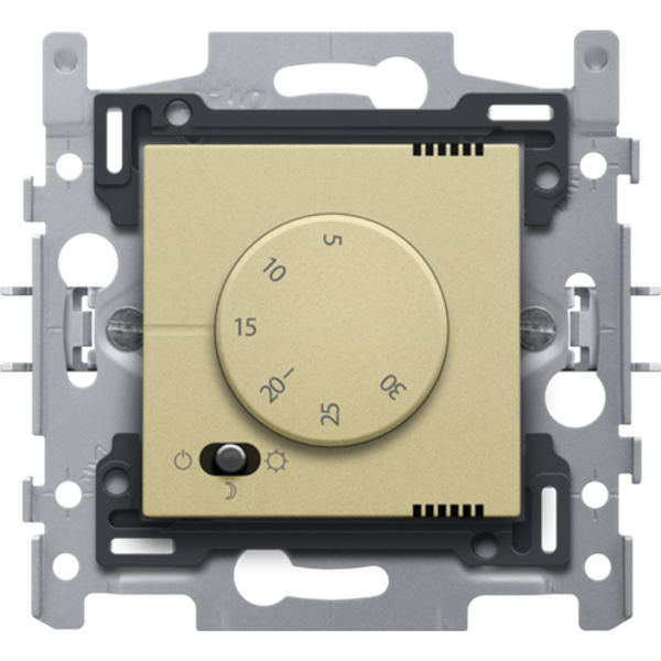 Electronic thermostat, gold coated image 1