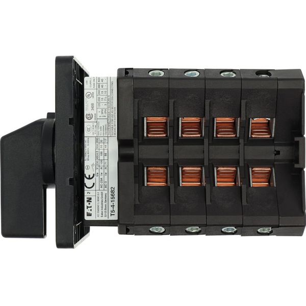 On-Off switch, 6 pole + 1 N/O + 1 N/C, 100 A, 90 °, flush mounting image 15