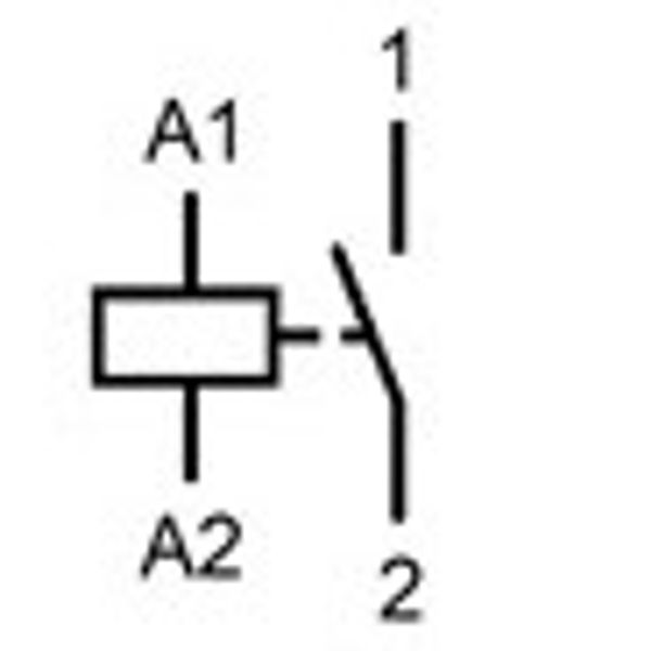 Modular contactor 20A, 1 NO, 24VAC, 1MW image 2