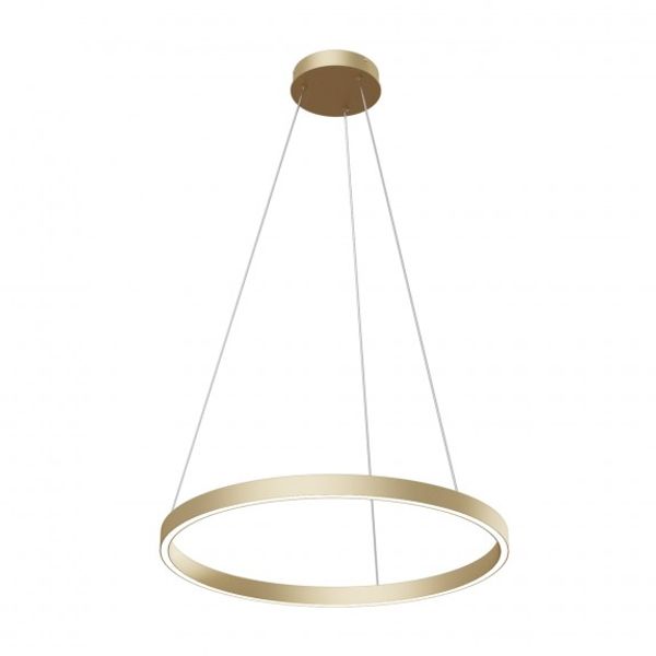 Modern Rim Pendant Lamp Brass image 3
