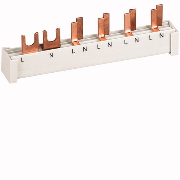 Phase busbar, 2-phases, 10qmm, fork connector+pin, 12SU image 1